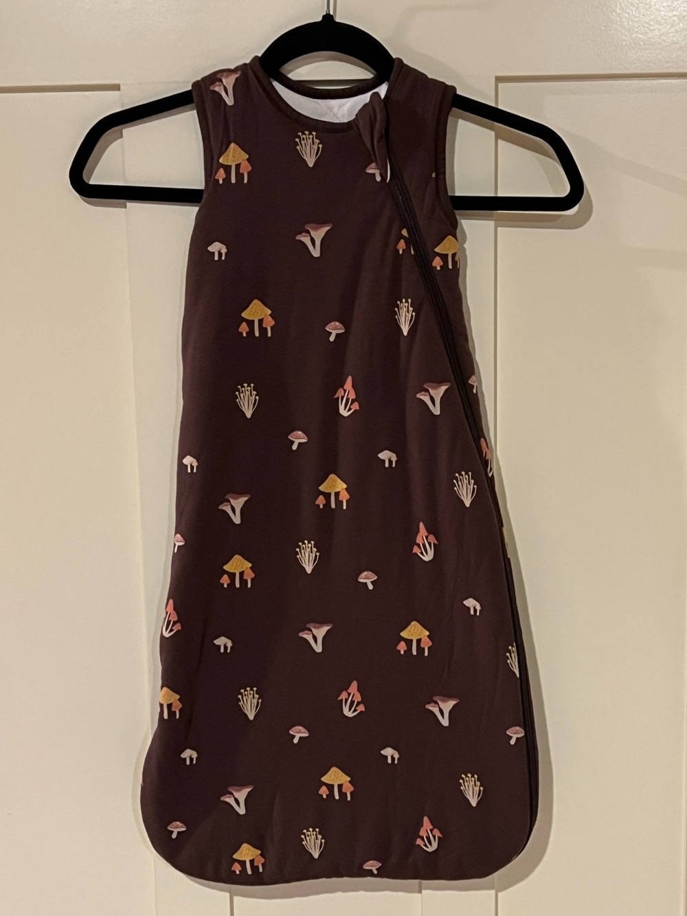 Kyte Fungi Mushroom Print Brown Sleep Sack Small 2.5 Tog Bamboo - Fall